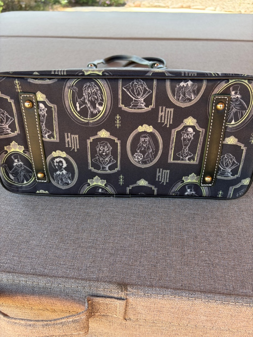 Dooney & Bourke Black Haunted Portrait Tote with Gold Accents - Picture 4 of 4